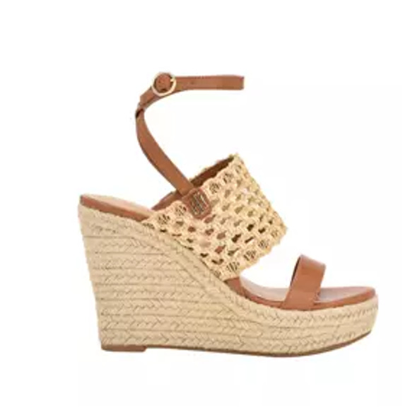 Tommy Hilfiger Kalendar Wedge Platform Sandals Size 10 Beige NWT - Picture 4 of 4